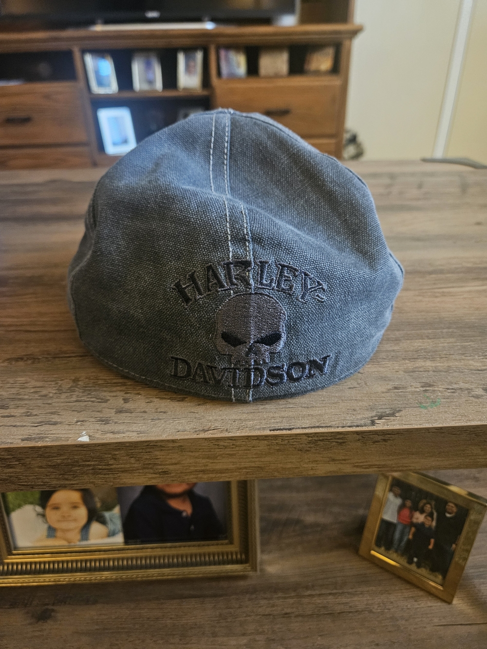 Harley-Davidson Charcoal Skull Patch Cap